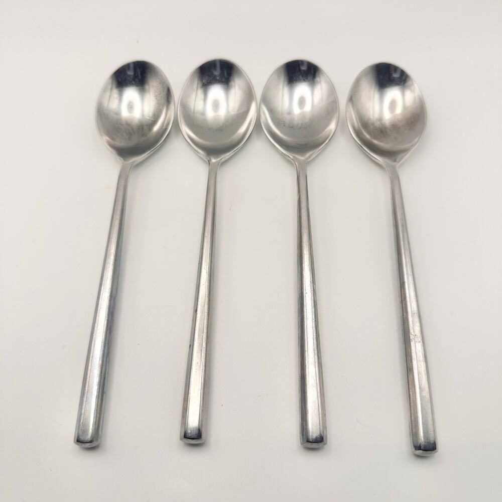 Stanley Roberts Korea SRBYOR Set of 4 Oval Spoons Replacement Flatware 7 1/8"